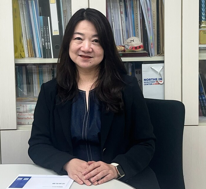 文大學務長李亦君表示陽明醫院家醫進駐校 園，師生健康更有保障。（圖／徐宜家）圖片